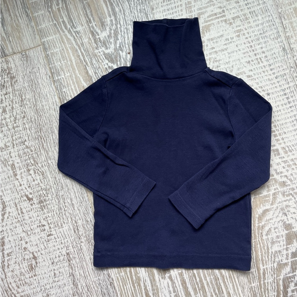 Primary | Girls Navy Blue Turtleneck Long Sleeve Shirt Sz 2 Toddler 🩷💙